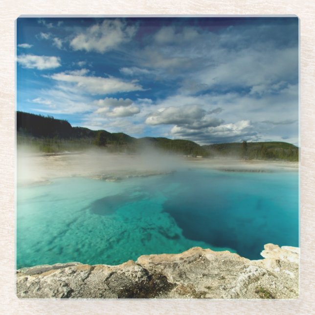 Posavasos De Vidrio Yellowstone (Anverso)