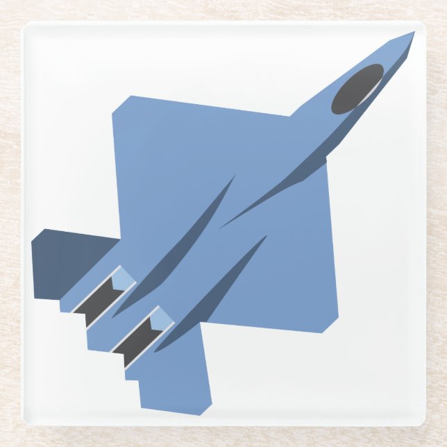 Posavasos De Vidrio YF-23 Monstruo negro Viuda II (Anverso)