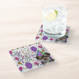 Posavasos De Vidrio Yorkie Poo