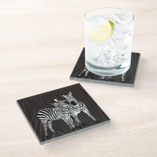 Posavasos De Vidrio Zebra Play