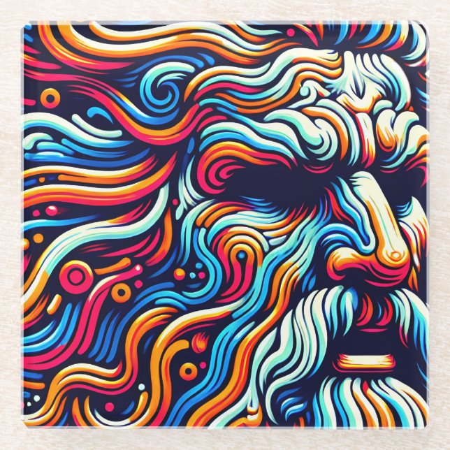 POSAVASOS DE VIDRIO ZEUS (Anverso)