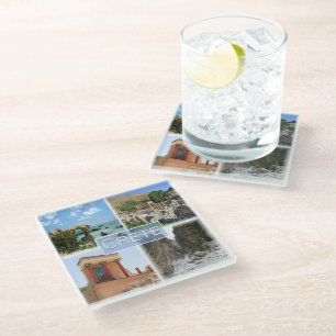 Posavasos De Vidrio zGR021 potpourri de CRETE, Grecia, Europa,