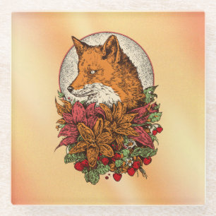 Posavasos De Vidrio Zorro