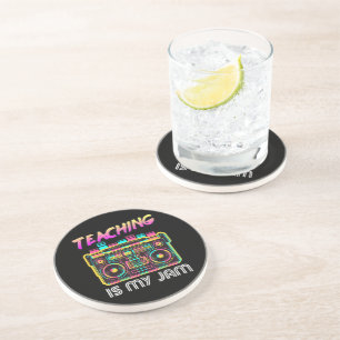 Posavasos De vuelta a la escuela Retro Enseñar es mi pasión