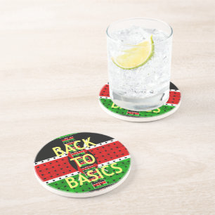 Posavasos De vuelta a lo básico: Bandera de Kenia tejiendo c