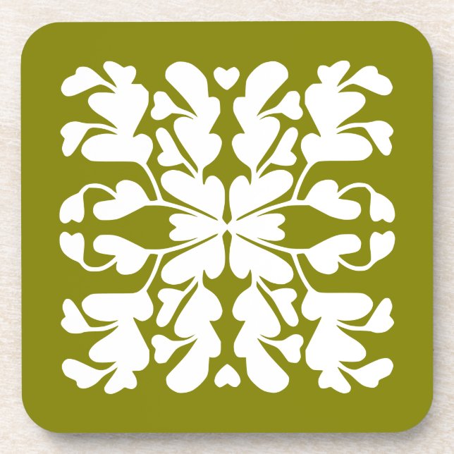 Posavasos Decano verde oliva (Frente)