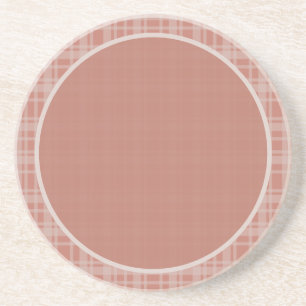 Posavasos Decoración de acento de cuadros beige terracota mo