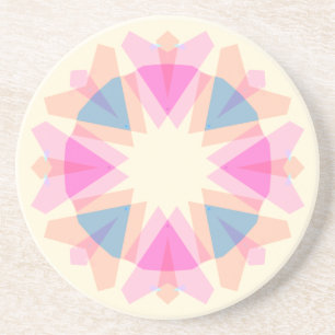 Posavasos Decoración de Día de la Madre Pastel Rosa Azul Est