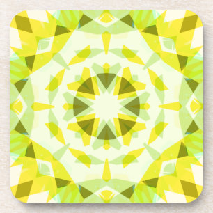 Posavasos Decoración de Dopamina, estrella de verano verde a