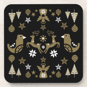 Posavasos Decoración De Lujo De Temporada Escandinava