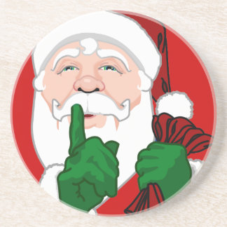Posavasos Decoración de Navidades festivos de Santa Cláusula