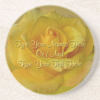 Posavasos Decoración de Rosa personalizada de las tiras de r