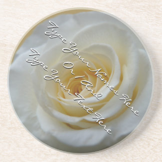 Posavasos Decoración de Rosa personalizada de las tiras de r