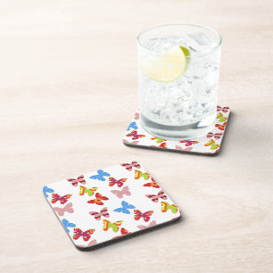 Posavasos Decorative Colored Butterflies