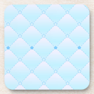 Posavasos Decorativo de Patrón de Diamante Azul Cl