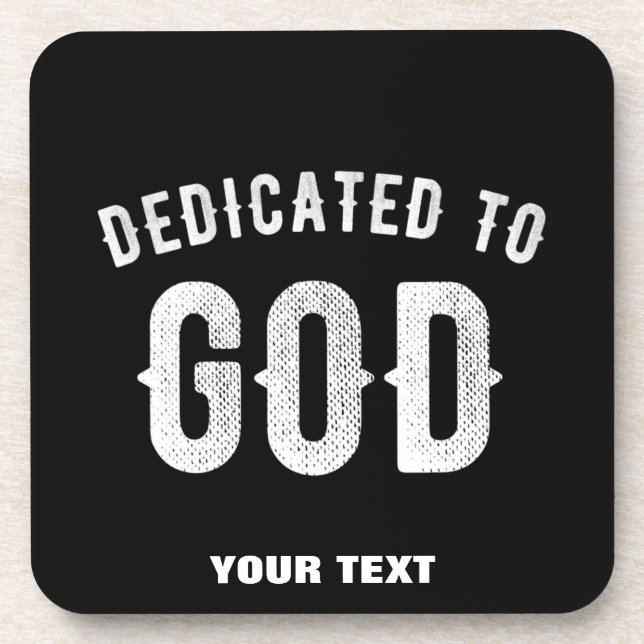 POSAVASOS DEDICADO A DIOS PERSONALIZABLE GUAY TEXTO BLANCO (Frente)