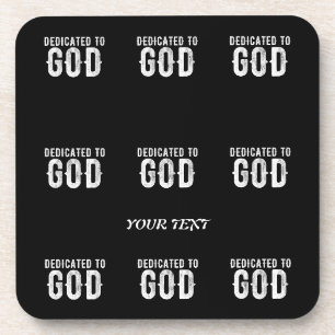 POSAVASOS DEDICADO AL TEXTO BLANCO DEL PERSONALIZABLE GUAY D