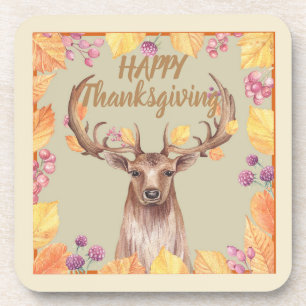 Posavasos Deer de Acción de Gracias, Pascua de Diseño de Bol