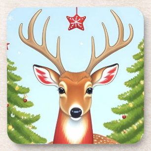 Posavasos Deer Invernal País Maravilloso Navidades Fiestas N