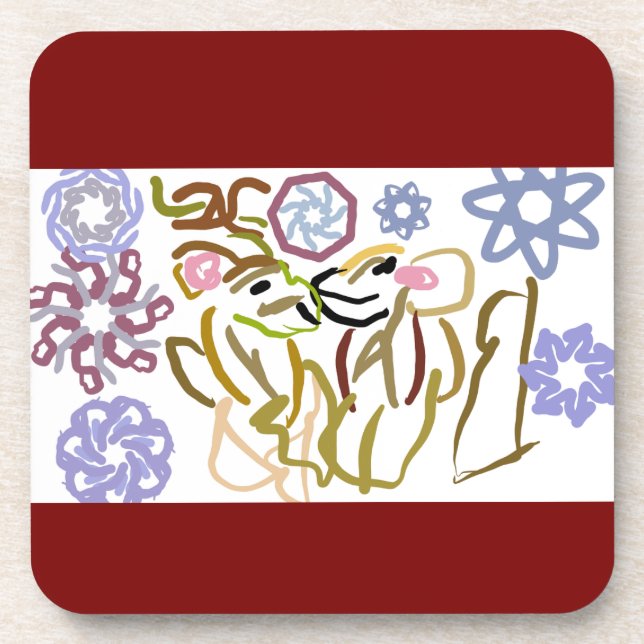 Posavasos Deer's winter lover  (Frente)