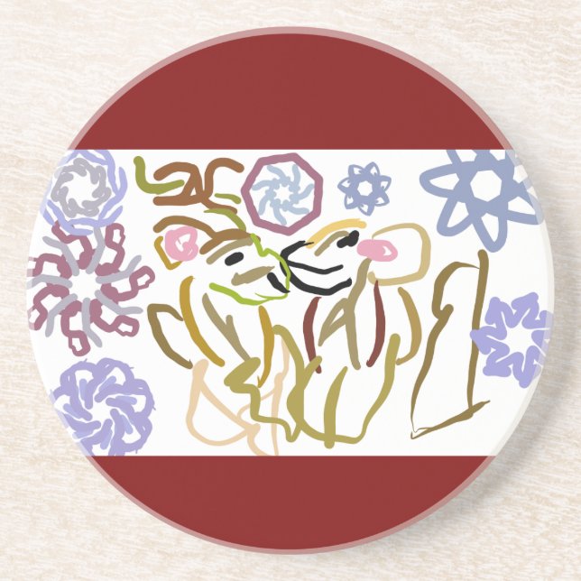 Posavasos Deer's winter lover  (Frente)