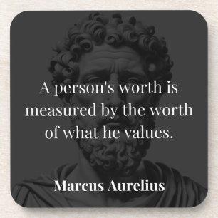 Posavasos Definición de Valor: Marcus Aurelius en Valores