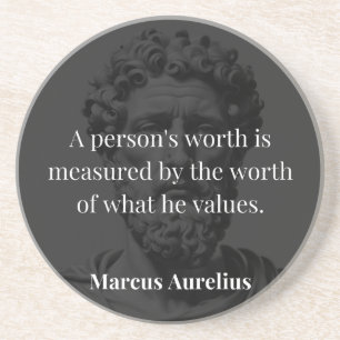 Posavasos Definición de Valor: Marcus Aurelius en Valores