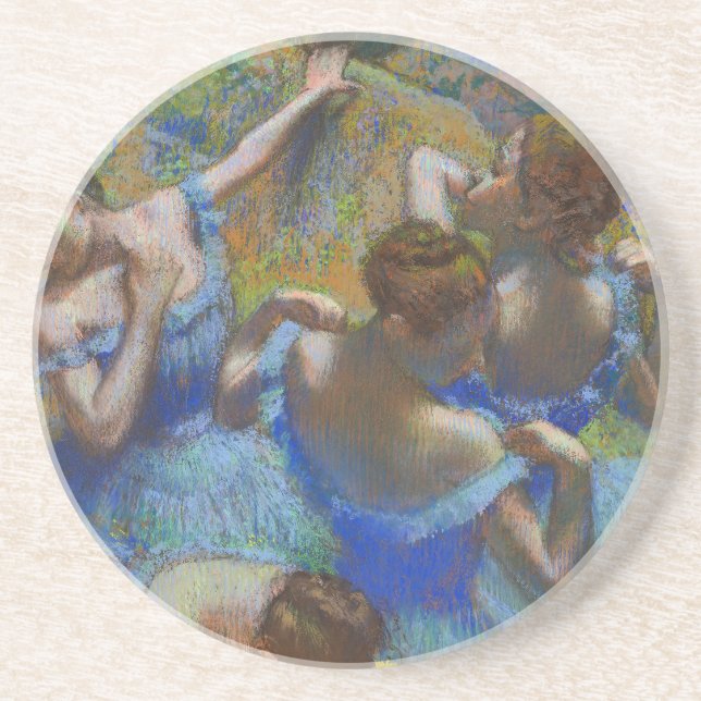 Posavasos Degas Blue Dancers Pastel Fine Art Masterpiece (Frente)