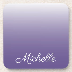 Posavasos Degradado oscuro ultravioleta personalizado