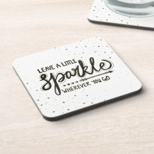 Posavasos Deje una poca chispa dondequiera que usted vaya