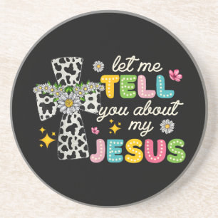 Posavasos Déjenme Decirles Acerca De Mi Jesús Groovy Christi