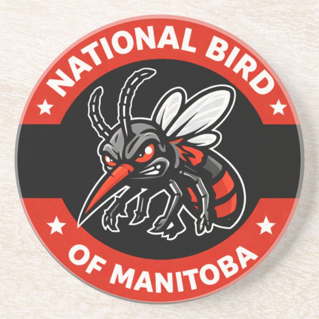 Posavasos del Pájaro Nacional de Manitoba (Frente)