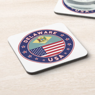 Posavasos Delaware, camiseta de Delaware, pegatina de Delawa
