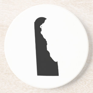 Posavasos Delaware en blanco y negro