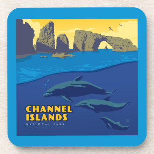 Posavasos Delfines del Parque Nacional de las Islas del Cana