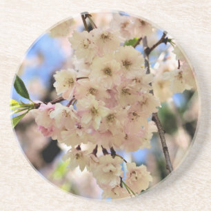 Posavasos Delicada montaña cutánea de primavera floreciente