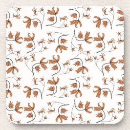 Posavasos Delicados florales románticos taupe melocotón