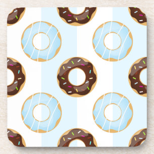 Posavasos Deliciosos Donuts Bandas Azules Ataques Plásticos