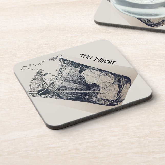 Posavasos Demasiado (Lado Izquierdo)