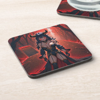 Posavasos Demonio con Contacto en Encrucijada, Anime Demonio