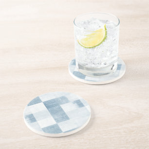 Posavasos Denim blanco azul Jean Stripes