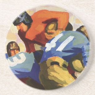 Posavasos Deportes Antiguos, Jugadores de Fútbol en un Parti