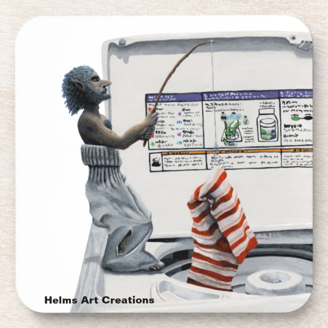 Posavasos Depósito Criminal Pesca Ladrón Arte Atardantes Plá (Frente)