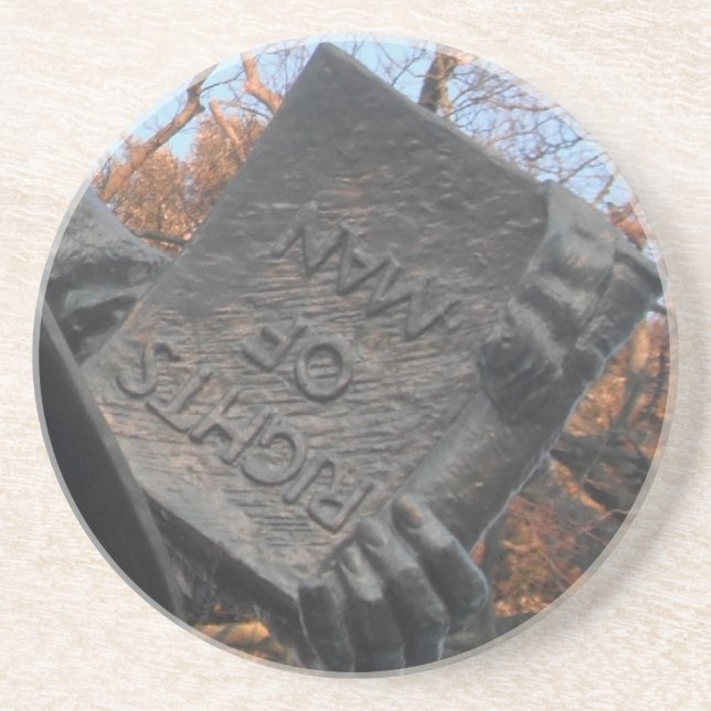 Posavasos Derechos De La Montaña Del Hombre En Posesión De T (Frente)