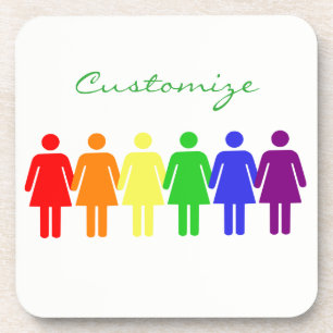 Posavasos derechos de las mujeres LGBTQIA Thunder_Cove