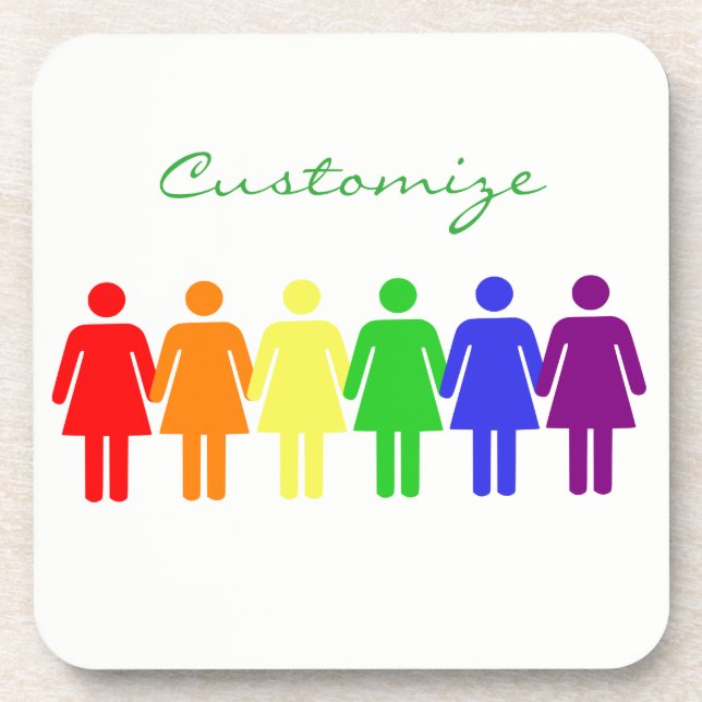 Posavasos derechos de las mujeres LGBTQIA Thunder_Cove (Frente)