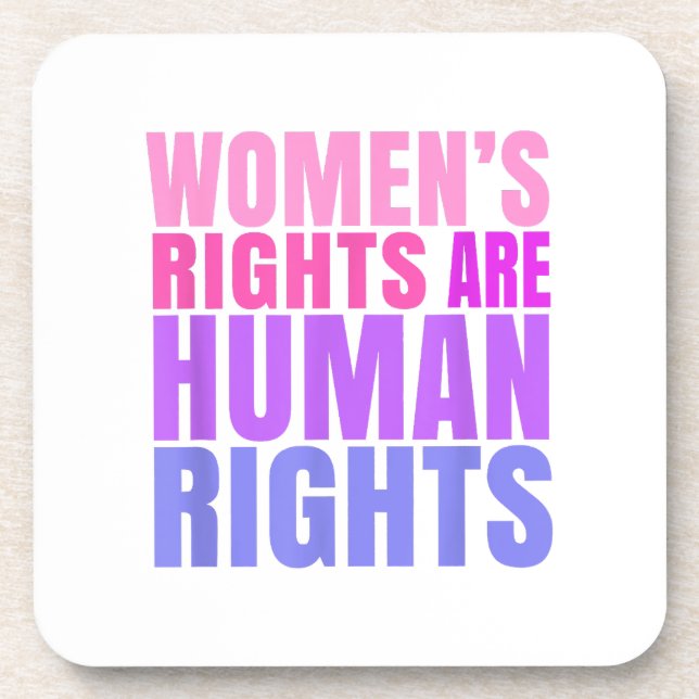 Posavasos Derechos Humanos Derechos de la Mujer (Frente)