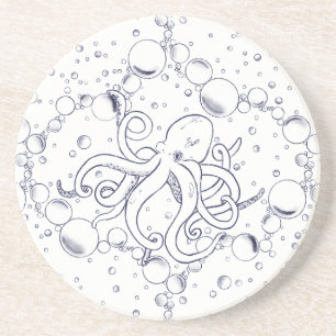 Posavasos Deriva de Burbujas de Pulpo