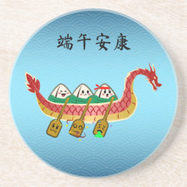 Posavasos Derrame de arroz pegajoso en el Festival del Barco