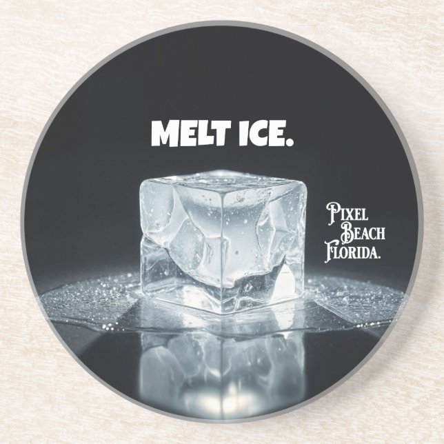 Posavasos DERRETIR HIELO. Llavero (Frente)